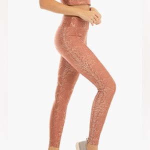 Koral Drive High Rise Leggings in Reptile Sand Medium